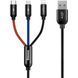 Кабель BASEUS USB Type A - Micro-USB USB Type C Apple Lightning 1.2 м (CAMLT-BSY01) H00000180316 фото 1