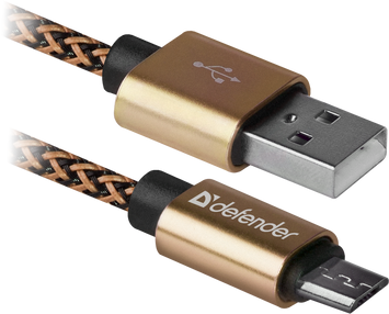 Кабель Defender USB Type A - Micro-USB 1 м USB 2.0 (87800_Defender) H00000184548 фото