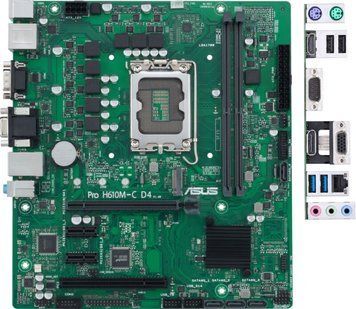 Материнская плата ASUS 1700 (PRO H610M-C D4-CSM) H00000268799 фото