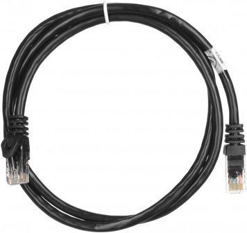 Патч корд 2E UTP Cat. 6 1 м PVC Чорний (2E-PC6COP-100BK) H00000072334 фото