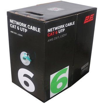 Кабель витая пара 2E U/UTP Cat 6 LSZH 4 х 2 х 0.57 (2E-CBL6EUTP-LSZH1-GRN) H00000395448 фото