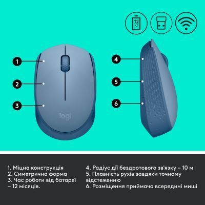 Мышь Logitech (910-006866) H00000349810 фото
