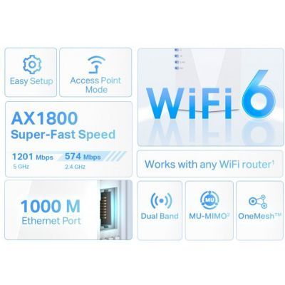 Усилитель Wi-Fi сигнала TP-Link MU-MIMO (RE600X) H00000137758 фото