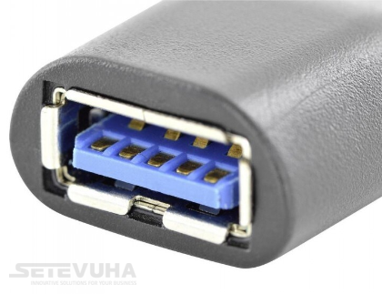 Адаптер-переходник DIGITUS USB Type C - USB Type A (AK-300506-000-S) H00000015758 фото