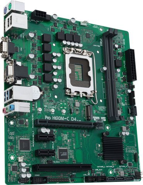 Материнская плата ASUS 1700 (PRO H610M-C D4-CSM) H00000268799 фото