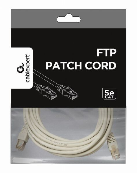 Патч корд Cablexpert FTP Cat. 5e 5 м PVC Сірий (PP22-5M) H00000135381 фото