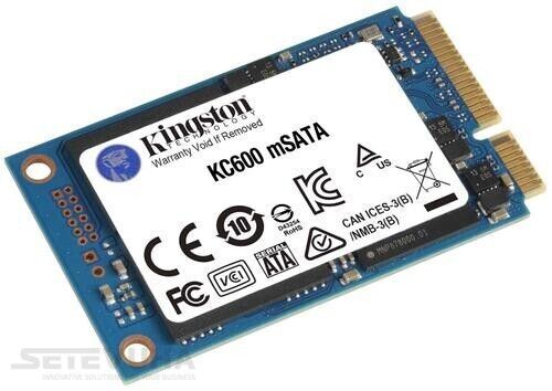 SSD диск Kingston KC600 1ТБ SATA III mSATA 3D NAND TLC (SKC600MS/1024G) H00000044689 фото