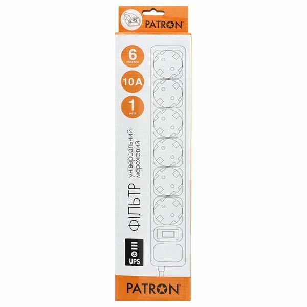 Сетевой фильтр Patron (EXT-PN-SP-1063U) H00000440606 фото