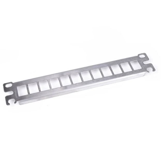 Патч-панель CMS 1U набірна 12 портів UTP (CMS-PP12K10-SL) H00000006212 фото