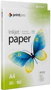 Бумага PrintPro А4 180 г/м&sup2; 50 шт. (PGE180050A4) H00000177301 фото