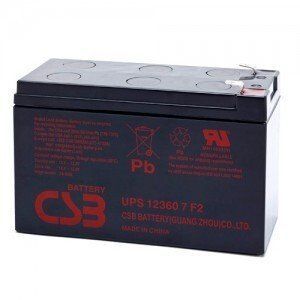 Акумуляторна батарея CSB 7,5 Аг AGM 12 В (UPS12360) H00000387726 фото