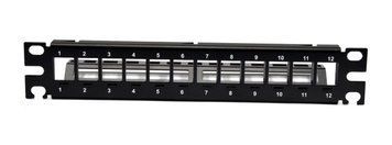 Патч-панель CMS 1U набірна 12 портів FTP/STP (CMS-PP12K10RM-B) H00000006213 фото