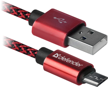 Кабель Defender USB Type A - Micro-USB 1 м USB 2.0 (87801_Defender) H00000184549 фото