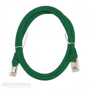Патч корд L&W ELECTRONICAL S/FTP Cat. 6a 0.5 м PVC Зелений (PC005-C6A-050GN) H00000014350 фото