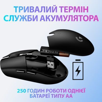 Миша Logitech G305 Lightspeed бездротова ігрова (910-005291) H00000063646 фото