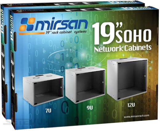 Телекомунікаційна шафа Mirsan 12U 19" 400 мм (MR.SOH12U40DE.02) H00000016125 фото