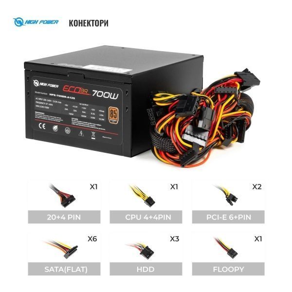 Блок живлення HighPower (HPE-700BR-A12S) H00000434187 фото