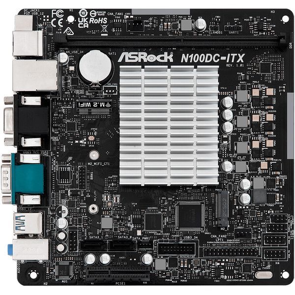 Материнская плата ASRock (N100DC-ITX) H00000385768 фото