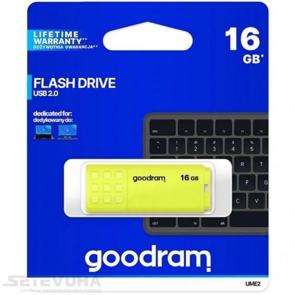 Флеш память USB GOODRAM UME2 16ГБ USB 2.0 (UME2-0160Y0R11) H00000041194 фото