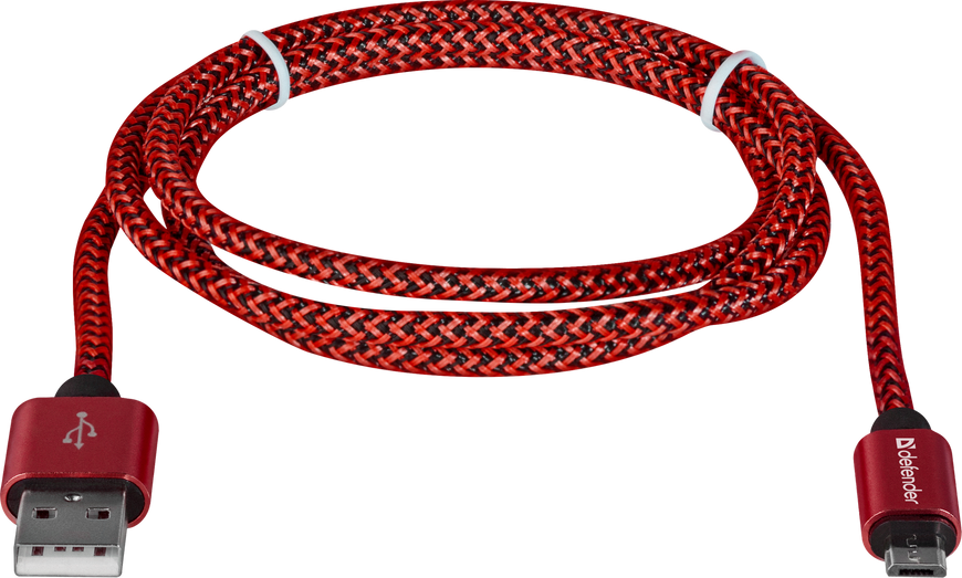 Кабель Defender USB Type A - Micro-USB 1 м USB 2.0 (87801_Defender) H00000184549 фото