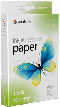 Бумага PrintPro 10x15 180 г/м&sup2; 100 шт. (PGE1801004R) H00000177302 фото