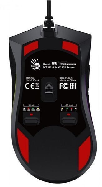 Миша A4Tech дротова ігрова (W90 Max Bloody (Stone black)) H00000076027 фото