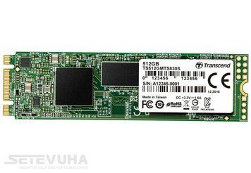 SSD диск Transcend MTS830S 512ГБ SATA III M.2 3D NAND TLC (TS512GMTS830S) H00000026249 фото