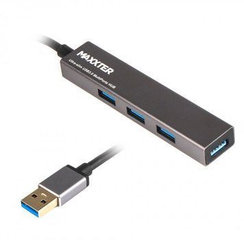 USB-хаб Maxxter (HU3A-4P-02) H00000076280 фото