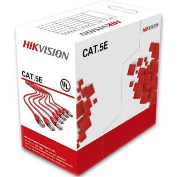 Кабель витая пара Hikvision UTP Cat 5e PVC 4 х 2 х 0,50 (DS-1LN5E-S) H00000167763 фото