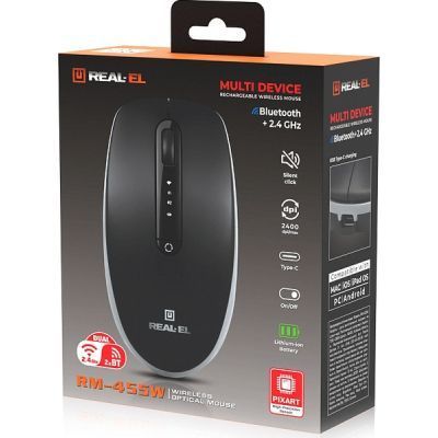 Мышь REAL-EL (EL123200047) H00000457283 фото
