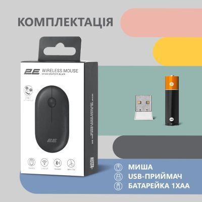 Миша 2E (2E-MF300WBK) H00000338056 фото