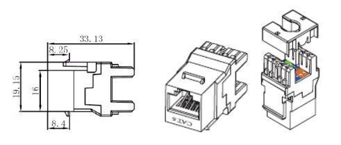 Модуль RJ-45 Premium Line Keystone Cat 6 (106121010) H00000000743 фото