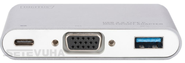 Адаптер-переходник DIGITUS USB Type C - VGA USB Type A USB Type C 0.2 м (DA-70839) H00000015764 фото