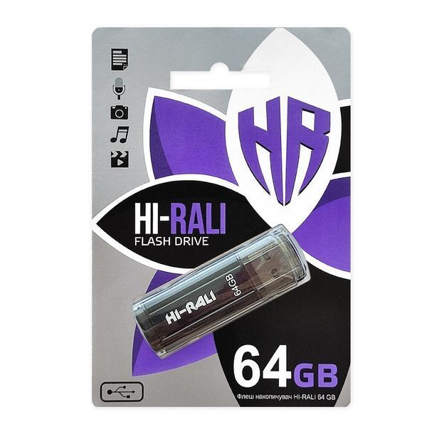 Флеш память USB Hi-Rali Stark series (HI-64GBSTBK) H00000292069 фото