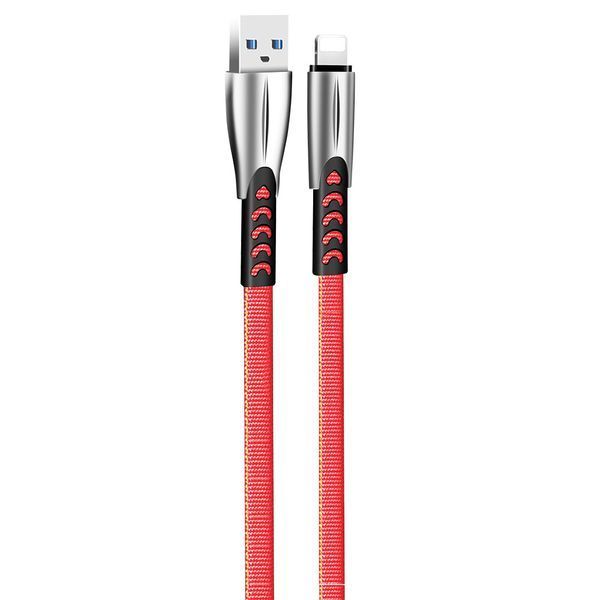 Кабель ColorWay USB Type A - Apple Lightning 1 м (CW-CBUL010-RD) H00000204078 фото