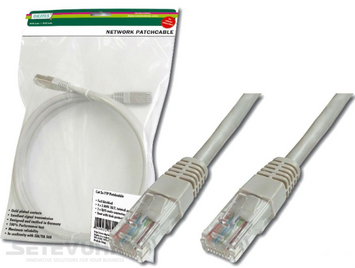 Патч корд DIGITUS UTP Cat. 5e 0.5 м PVC Білий (DK-1511-005/WH) H00000015827 фото