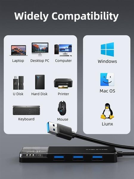 USB-хаб Cabletime (CB02B) H00000432461 фото