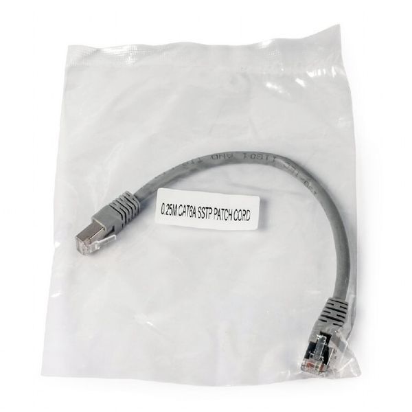 Патч корд Cablexpert S/FTP Cat. 6a 0.25 м LSZH Сірий (PP6A-LSZHCU-0.25M) H00000100715 фото