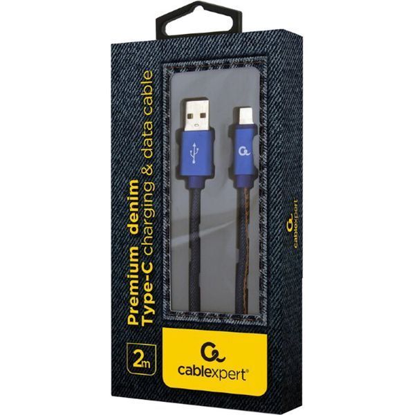 Кабель Cablexpert USB Type A - USB Type C 2 м USB 2.0 (CC-USB2J-AMCM-2M-BL) H00000179870 фото