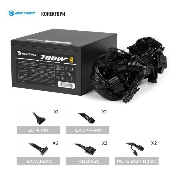 Блок живлення HighPower (HP1-J700GD-F12S) H00000434190 фото