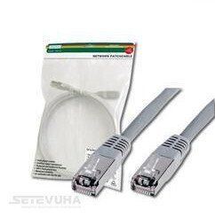 Патч корд DIGITUS SF/UTP Cat. 5e 1 м PVC Сірий (DK-1531-010) H00000023246 фото