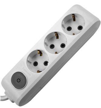 Удлинитель Panasonic 2м 3-розеточный EU (WLTA04322GR-UA) H00000275568 фото