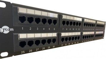 Патч-панель Atcom 2U 48 &times; RJ-45 UTP кат. 5e (P5148) H00000225730 фото