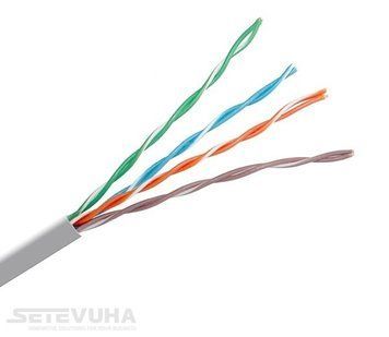 Кабель витая пара Merlion UTP Cat 5e PVC 4 х 2 х 0,50 (Merlion_9009) H00000037571 фото