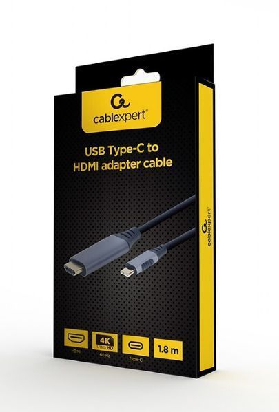 Кабель Cablexpert USB Type C - HDMI 1.8 м (CC-USB3C-HDMI-01-6) H00000179211 фото
