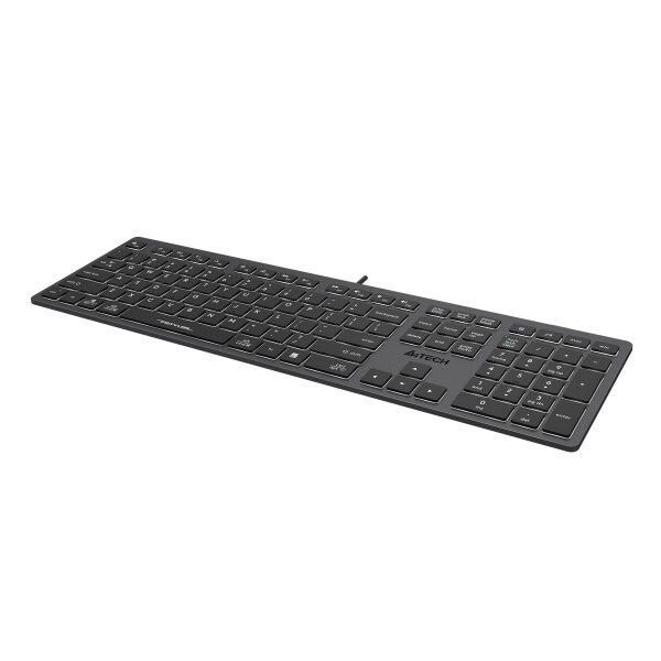 Клавіатура A4Tech провідна (FX60 USB (Grey) White backlit) H00000312617 фото
