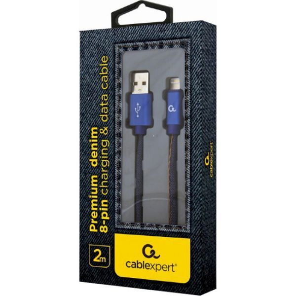 Кабель Cablexpert USB Type A - Apple Lightning 2 м USB 2.0 (CC-USB2J-AMLM-2M-BL) H00000179873 фото