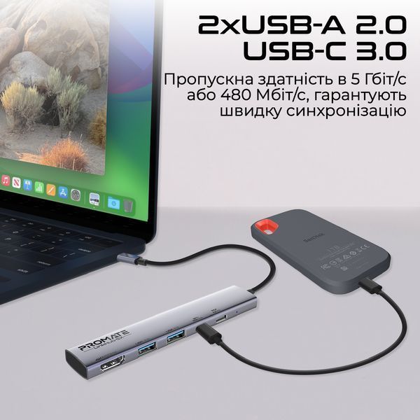 USB-хаб Promate (linkhub-5x) H00000446005 фото