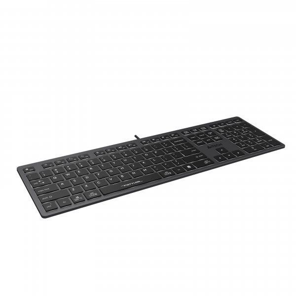 Клавіатура A4Tech провідна (FX60 USB (Grey) White backlit) H00000312617 фото