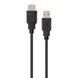 Кабель Vinga USB Type A - USB Type A 3 м (VCPUSBAMAF3BK) H00000204224 фото 2